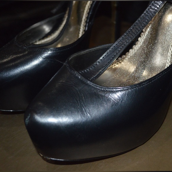 Bebe “Bianca” T-Strap Platform Mary Jane Heels - Picture 3 of 5